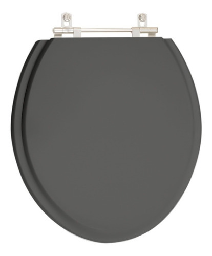 Assento Sanitário Oval Cinza Quartzo P/ Vaso Ideal Standard Cor Cinza-escuro