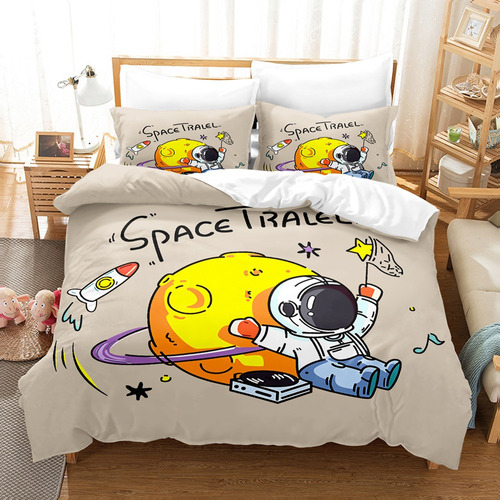 Juego De Cama For Niños Astronauta Viaje Espacial