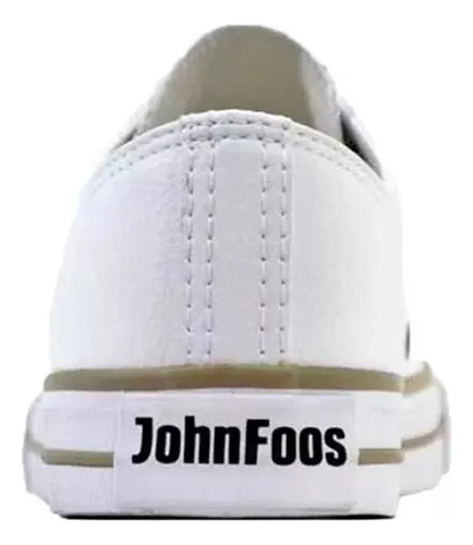 Imagen 3 de 5 de Zapatilla John Foos Eco Cuero Blanco Baja
