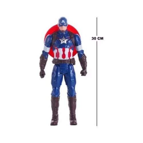 Muñeco Capitan America 30cm Luz Y Sonido Envio Gratis