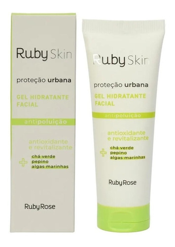 Ruby Rose Gel Hidratante Facial Ruby Skin Proteção Urbana 