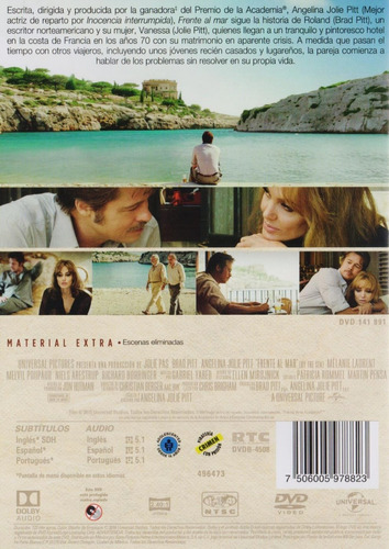Frente Al Mar By The Sea Brad Pitt Pelicula Dvd