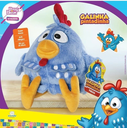 Imagem 6 de 6 de Galinha Pintadinha 30 Cm Baby Brink Pelúcia 2205