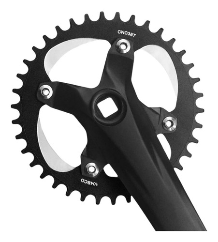 Piñón Fijo De Bielas De Bicicleta De Platos Y Bielas 38t