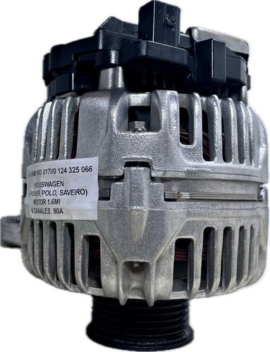 Alternador Vw Gol Power/ Golf/ Polo/saveiro 1,6 Mi Bosch 90a (Reacondicionado)