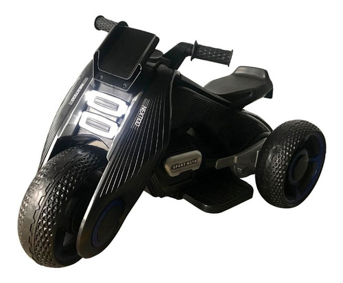 Mini Moto Elétrica 6V Triciclo Futurista Criança Infantil Led Som Usb Preto Brinqway Bw-223 Bivolt