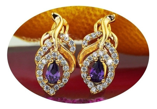 Aretes Pendientes Broqueles Oro 18k Joyería Mujer Mama Lujo