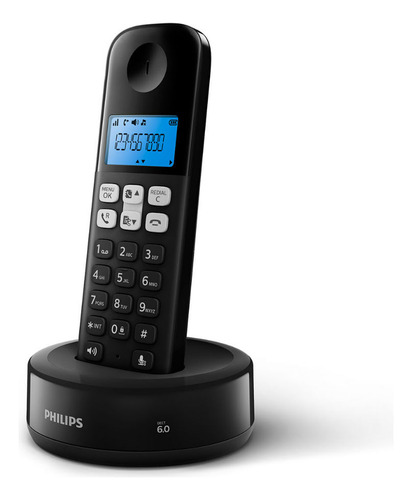 Teléfono Inalámbrico Philips D1311b/77 Negro
