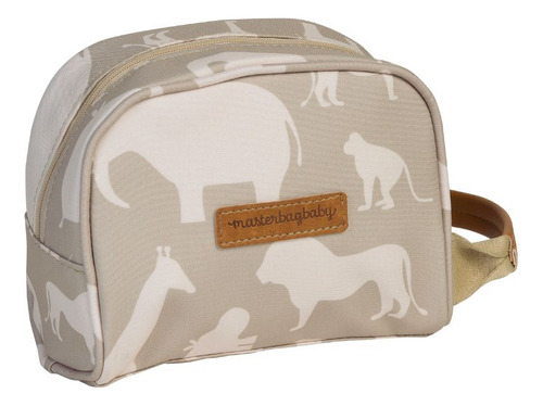 Necessaire Para Bebê Safari Caqui - Masterbag Baby Bebefácil Desenho do tecido Safári Verde