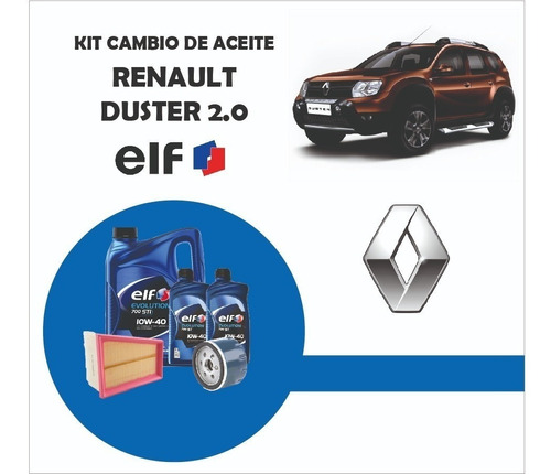 Cambio De Aceite Renault Duster 2.0 Elf 10w40 (2013-2017)