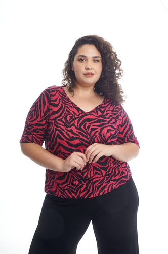 Remera Animal Talle Grande Plus Size