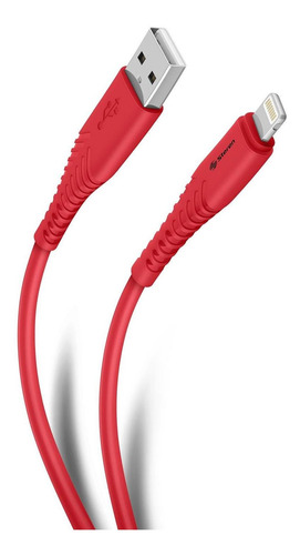 Cable Usb A Lightning De 2 M Color Rojo