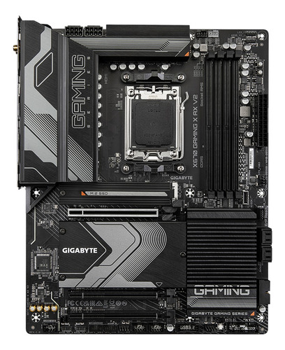 Placa-mãe Gigabyte X670 Gaming X Ax V2 Am5 Ddr5 preta