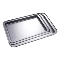Comprar Set X3 Fuentes Asadera Placas Para Horno Acero Carol Cocina