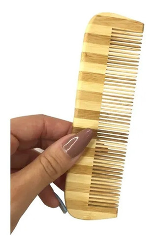 Peine De Madera De Bambú Bamboo Natural Jessamy P1588
