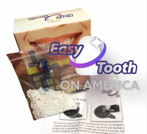 Dentadura Cosmética Postiza Termomoldeables Easy Tooth