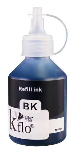 Tinta Para Impresora Kflo Btd60bk Negro Pigmento Color Negro De 108 Ml