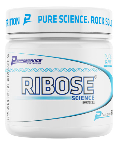 D Ribose Pura Em Pó 300gr - Performance Nutrition