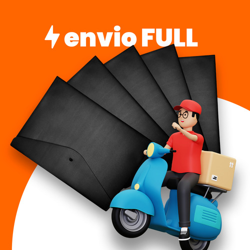 Kit 10 Pastas Envelopes Com Botão A4 Resistentes