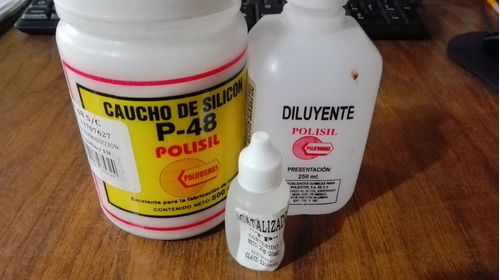 Caucho Desilicon P-48 500gramos Con Diluyente De1/4 C/catali