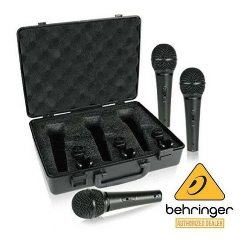 Juego 3 Micrófonos Dinámicos Behringer Xm1800s + Garantía