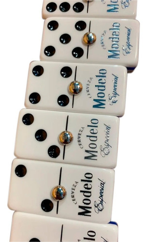 Domino Modelo Especial Estuche Azul + Portavaso Calavera # 6