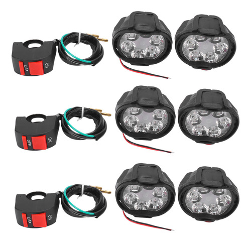 Conjunto De 6 Luces Led De 6 Piezas, 10 W, 1000 Lm Y Interru