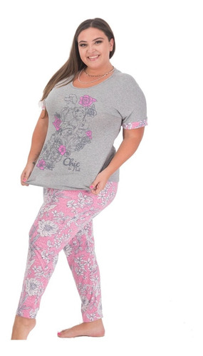 Pijama Para Mujer Princesas Disney Blusa Y Pantalon 9307