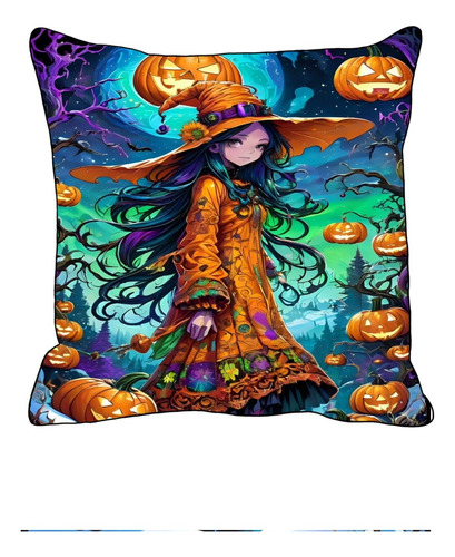 Cojines Decorativos Halloween Pumpkin Bruja  40cm 