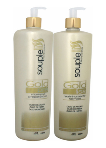 Souple Liss  Escova Realinhamento Térmico Gold Liss