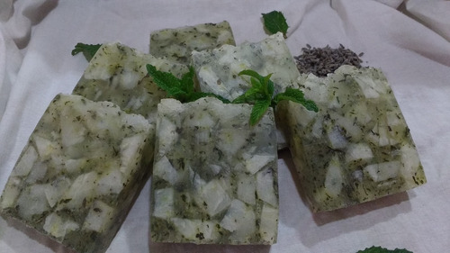 Jabon Antiseptico-tonificante-refrescante De Lavanda-menta