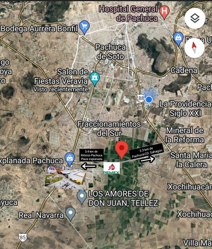 Imagen 2 de 11 de Vendo Terreno Sobre Carretera A 3min De Plaza Explanada Pachuca