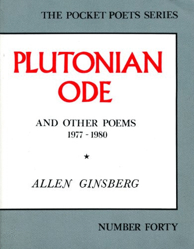 Libro Original Plutonian Ode - Ginsberg, Allen