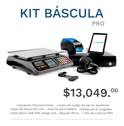 Punto De Venta Aizu Business Kit Báscula Pro