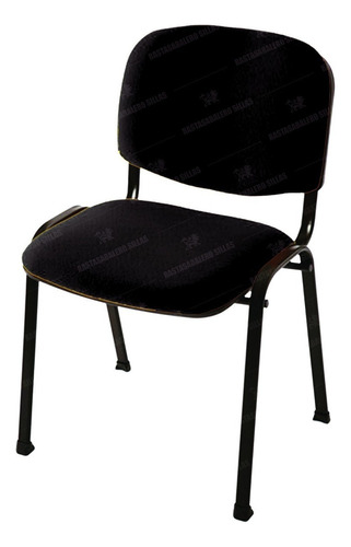 Silla de escritorio Rastasabalero Sillas SAPT  negra con tapizado de cuero sintético x 3 unidades