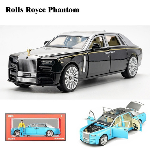 Rolls Royce Phantom Miniatura Metal Coche Con Luces Y Sonido