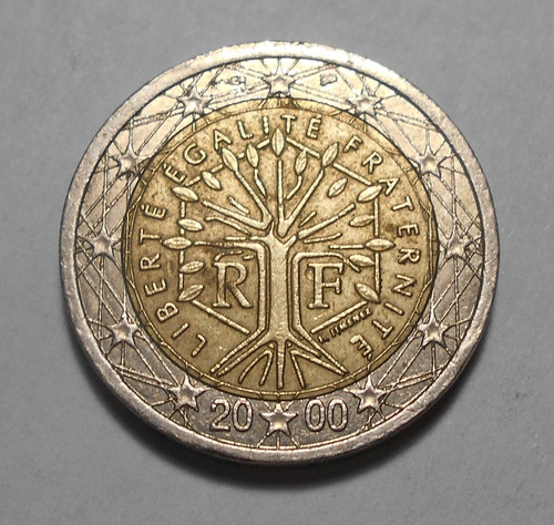 Francia 2 Euros 2000  - Bimetálica - Km#1289 - Oferta  !!!!