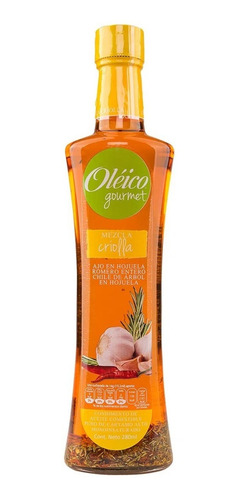 Aceite Oleico Gourmet Mezcla Criolla: Ajo Romero Chile Arbol