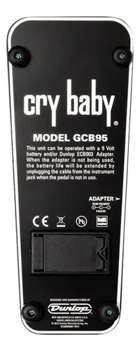 Pedal de efeito Jim Dunlop Standard Wah GCB95 preto