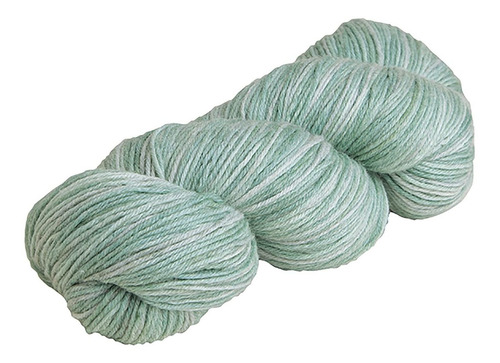 Ovillo Lana Merino Pintado Mano Tono Eucalipto
