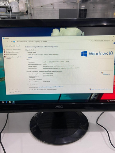 Computador Completo Hp I3 Com Monitor