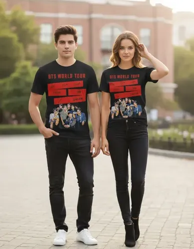 Polera Kpop Bts World Tour 2026 Unisex, Frente + Espalda | Cuotas
