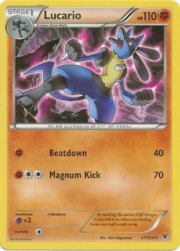 Lucario 47/124 Raro Pokemon Tcg