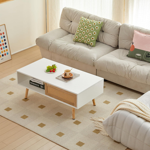 Mesa De Centro Bohemia, Mesa De Centro Moderna De 41.3 Pulga
