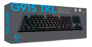 Teclado Gamer Mecánico Logitech G915 Tkl Black