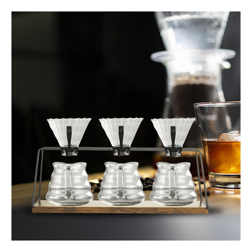 Estación De Café Con Soporte De Soporte De Madera De 40 Cm