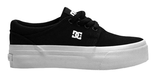 Zapatillas Dc Shoes Modelo New Trase Plataforma Negro Mujer