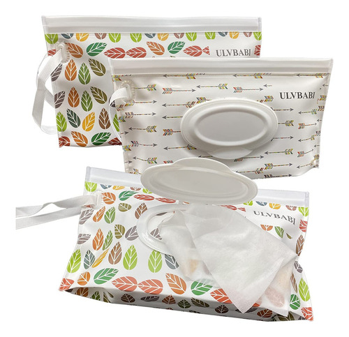 Juego De Bolsas Portátiles Para Toallitas Húmedas, Paquete D