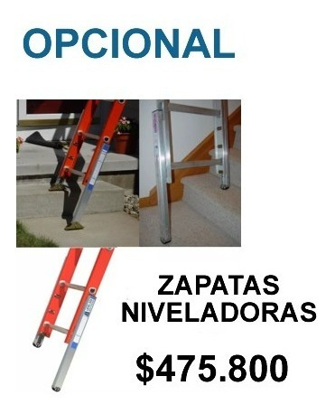 Escalera Extension Fibra 24 Pasos / 7.4 Mts 114 Kg