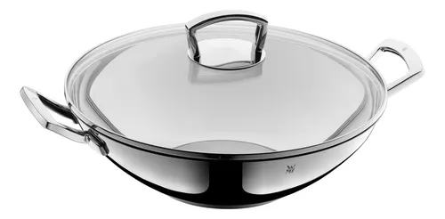comprar Wmf Asia Sartén Wok Con Tapa De Cristal, Acero Inoxidable